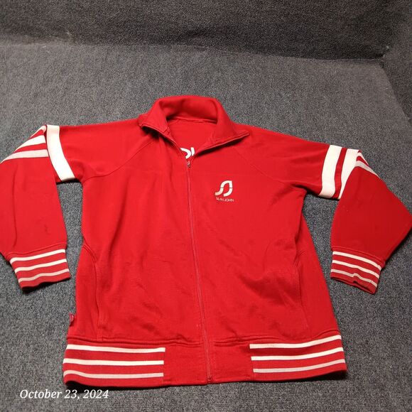 ** Vintage Sean John Track Jacket Adult Large Red White Puff‎ Daddy P Diddy - Picture 1 of 9